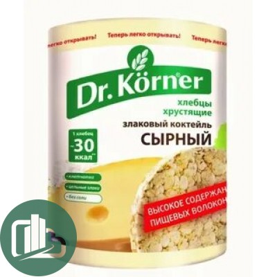 Хлебцы  Dr. Korner злаковый коктейл Сырный 100гр 1/20