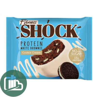 Брауни Fitnes SHOCK ароматом печенья 50г 1/10 