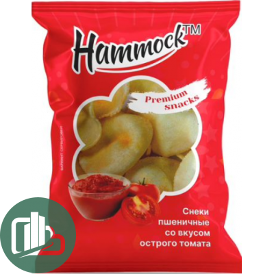 Снеки пшеничные со вкусом острого томата 70гр 1/18
