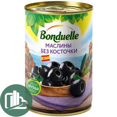 Бондюэль Маслины б/к 300гр 1/12
