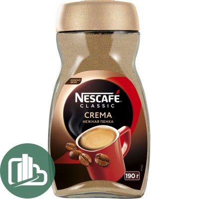 Нескафе Классик стекло 190гр Крема 1/6