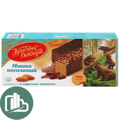 Торт Мишка косолапый 220гр 1/6