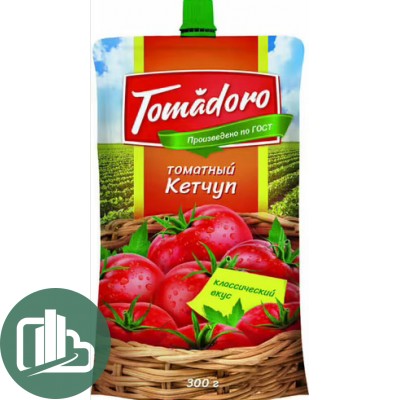 Кетчуп Томадора Томатный 300гр 1/16