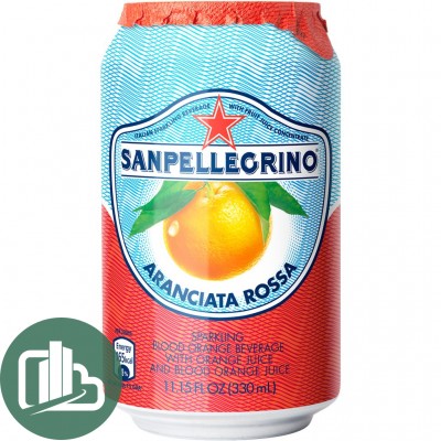 Газ. напиток S.Pellegrino красная апельсин 330гр 1/24