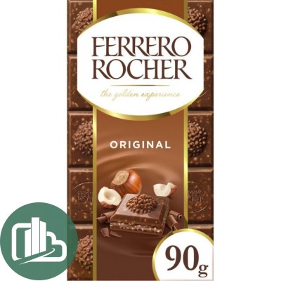 Шоколадная плитка Ферреро Роше Милк 90гр 1/8