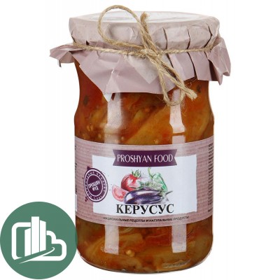 Прошян Фуд Кер-у-сус 620гр 1/12 (баклажаны/перец/лук/томаты/чеснок/перец остр.))