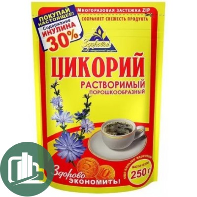 Цикорий раств 100 гр гранулы ЗИП желтый "Здоровье" 1/12