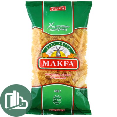 Макфа Спиральки 400гр 1/20