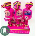 Холодок Леденцы на палочке 12гр Лизунец Фрутти с игрушкой Девочка 1/6