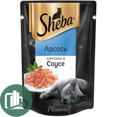 ШЕБА 75гр ломтики в соусе Лосось 1/28
