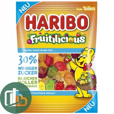 Мармелад Харибо 160гр Fruitlicios 160гр 1/20