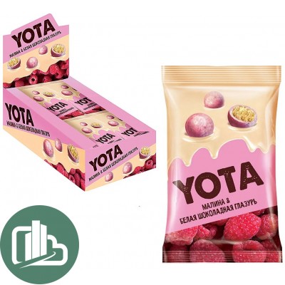 Яшкино Yota 40гр Драже Хрустящий шарик с малиной 1/16