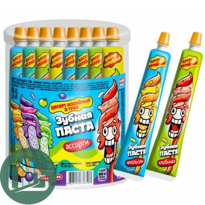 Желе в тубе Зубная паста 55гр 1/30