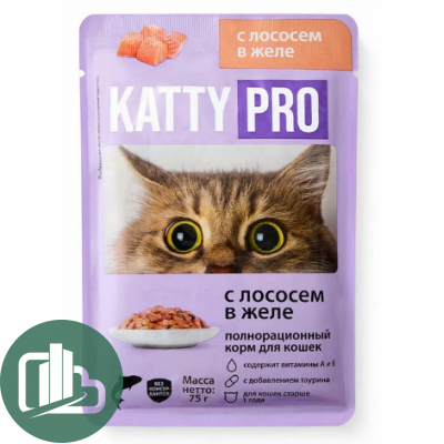 Корм для кошек KATTY PRO 75гр 1/28