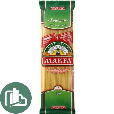 Макфа Вермишель  длин.спагетти 400гр 1/20