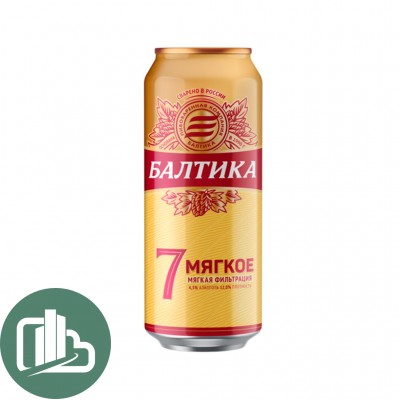 Балтика пиво №7 Мягкое 0,45 ж/б 1/24