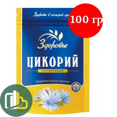Цикорий раств 100 гр порош ЗИП синий "Здоровье" 1/12