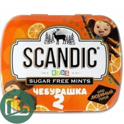 SCANDIC конфеты вкус апельсин 14гр 1/18