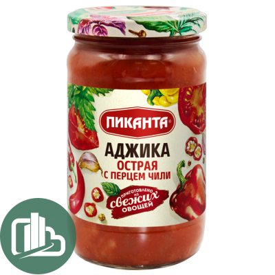 Пиканта Аджика острая с перцем чили 360гр 1/6