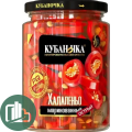 Кубаночка Перец 250гр Красный Маринованный Халапеньо 1/12