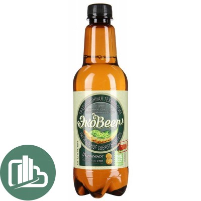 ЭкоBeer свет. паст. 0,5л 1/12  ПЭТ Частная пивоварня Афанасий)