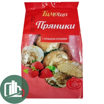 Тимоша Пряники 400гр с араматом клубники 1/10