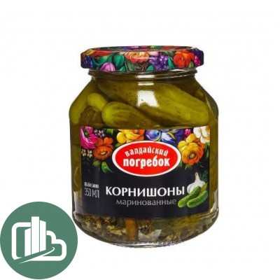 Валд Погр Корнишоны маринованные 350г 1/15