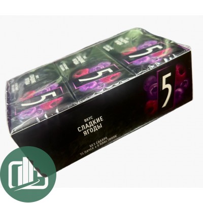 Ригли 5 Файв 15,6г сладкие ягоды 1/15 (18бл)