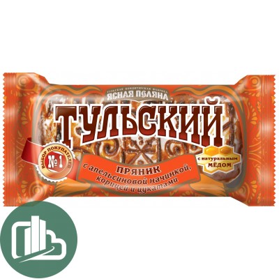 Пряник Тульский 140гр 1/22 Апельсин-Корица 