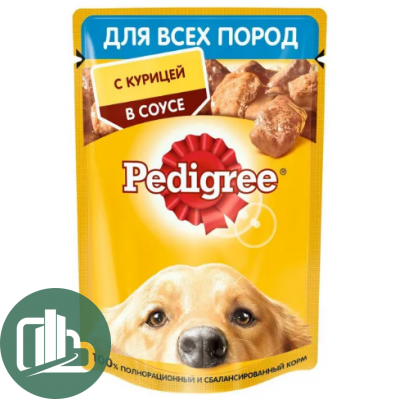 Корм для собак ПЕДИГРИ Курица в соусе 85гр 1/28
