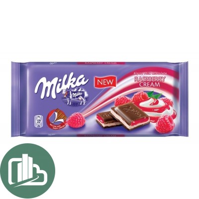 Милка 100гр. Raspberry Cream 1/22 (малиновый крем)