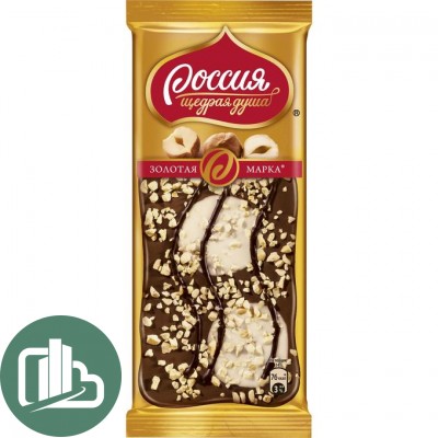 Россия щедрая душа дуэт с фундуком 85гр 1/10