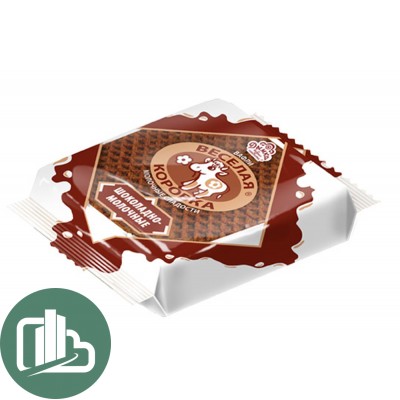 Вафли Шоколадной молочные "Весёлая телочка" 150гр 1/24 (Дымка)