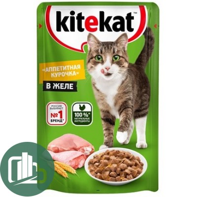 Китекат в желе 85гр Курица 1/28