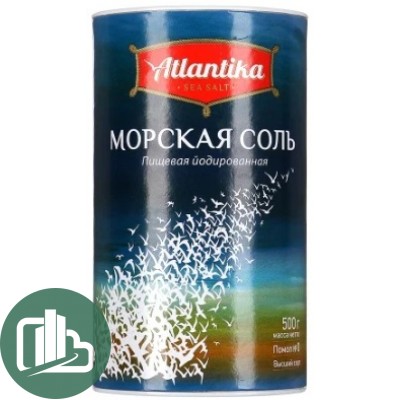 Соль Морская Мелкая 500р туба 1/10 (Атлантика)