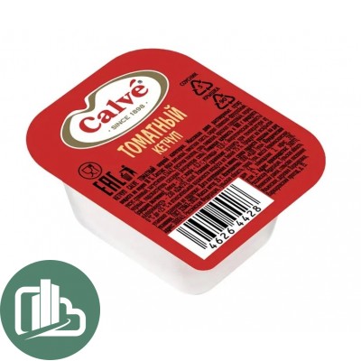 Порционный соус Calve Кетчуп Томатный 25гр 1/150