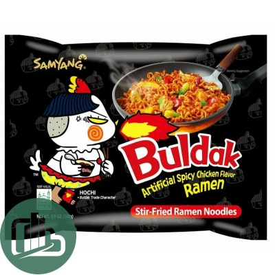 Лапша БП КОРЕЯ SAMYANG BULDAK 140гр ПАКЕТ Курица ОРИГИНАЛ СПАЙСИ РАМЕН 1/40