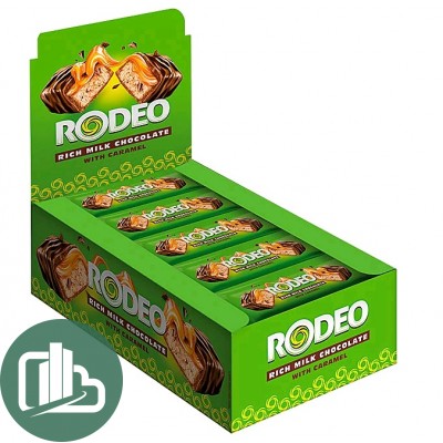 Яшкино батончик RODEO Soft caramel Nougat 40гр 1/18