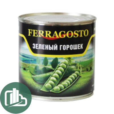 Ferragosto горошек зелёный 310гр 1/12