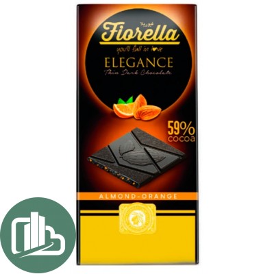 Шоколадная плитка 100гр Fiorella 1/20 Апельсин 