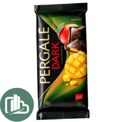 Штучный Плитка шоколадная Pergale dark mango 100гр