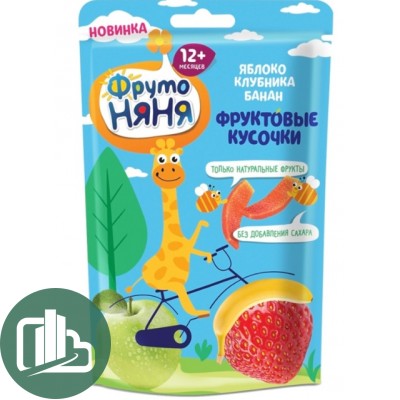 Фруто няня фруктовые кусочки  15гр 1/10