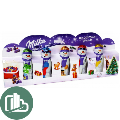 Конфеты Милка Snowman Friends (5x15гр) 75гр 1/15