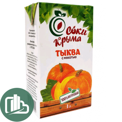 СОКИ КРЫМА Тыква 1л 1/12