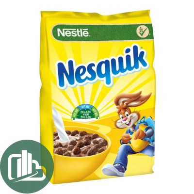 Nestlie Несквик готов завтрак 225гр Шоколадные Шарики 1/16