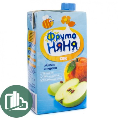 Фруто-Няня 0,2л яблочно-персик 1/18