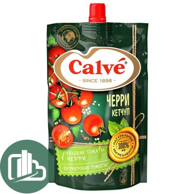 Кетчуп Calve Помидоры черри д/п 350гр 1/28