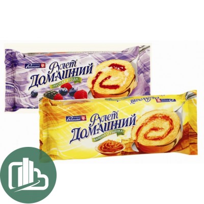 Рулет Домашний в ассортименте 150гр 1/15