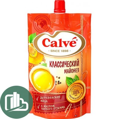 Кальве майонез класс. 200гр 