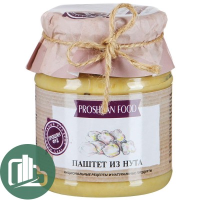Прошян Фуд Паштет из нута  370гр 1/24